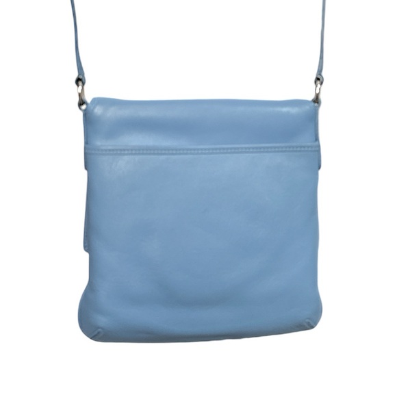 Coach Vintage Legacy Slim Flap Crossbody Vintage Glacier Blue Leather - Picture 3 of 11